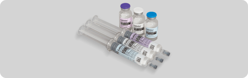 Gablofen refills in syringes and vials